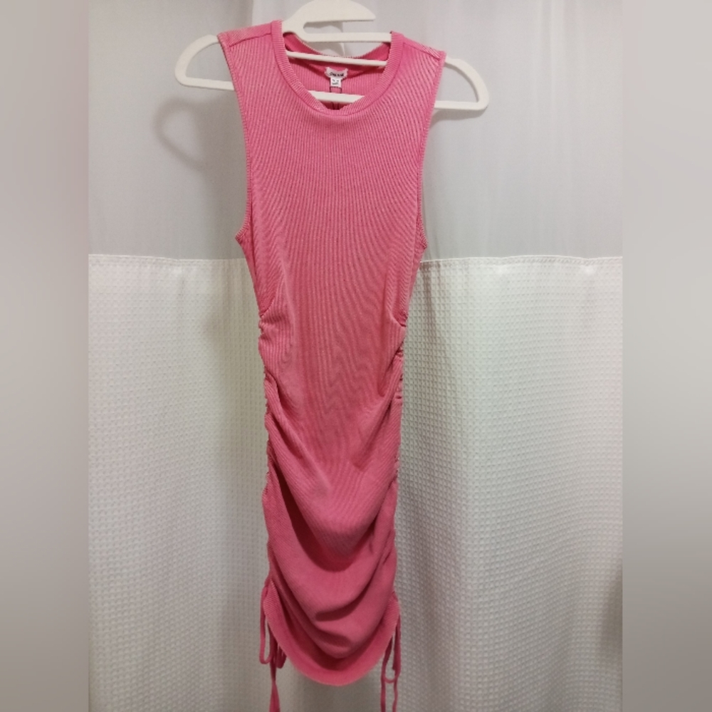 Garage ruched tank dress. PINK. NWT. **Small mark on shoulder.